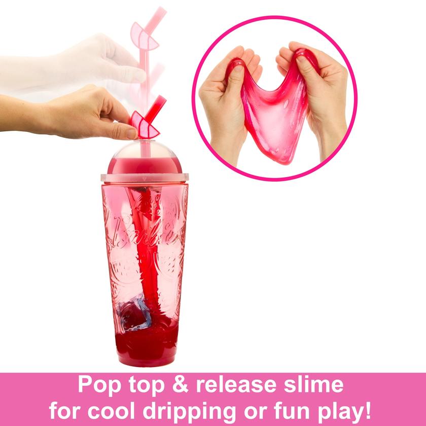 Barbie Pop Reveal Fruit Series Watermelon Crush Doll, 8 Surprises Include Pet, Slime, Scent & Color Change Best Price