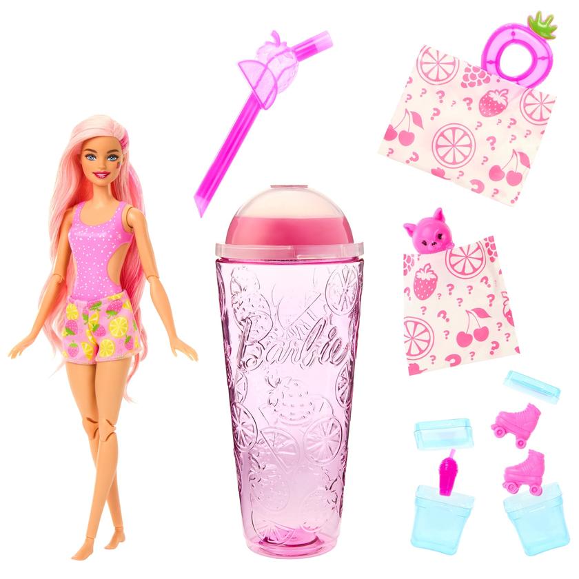 Barbie Pop Reveal Muñeca Serie de Frutas Limonada de Fresa High Quality