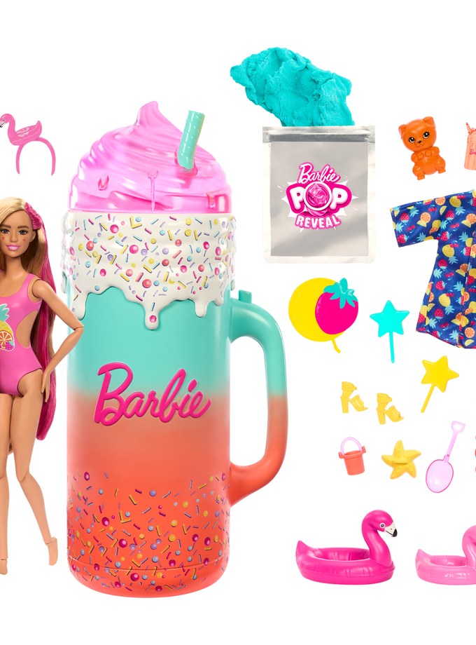 Barbie Pop Reveal Rise & Surprise Gift Set With Scented Doll, Squishy Scented Pet & More, 15+ Surprises Best Seller