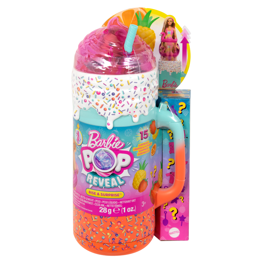 Barbie Pop Reveal Rise & Surprise Gift Set With Scented Doll, Squishy Scented Pet & More, 15+ Surprises Best Seller