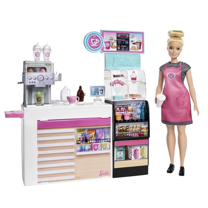 Barbie Profesiones Set de Juego Cafetería con Muñeca On Sale