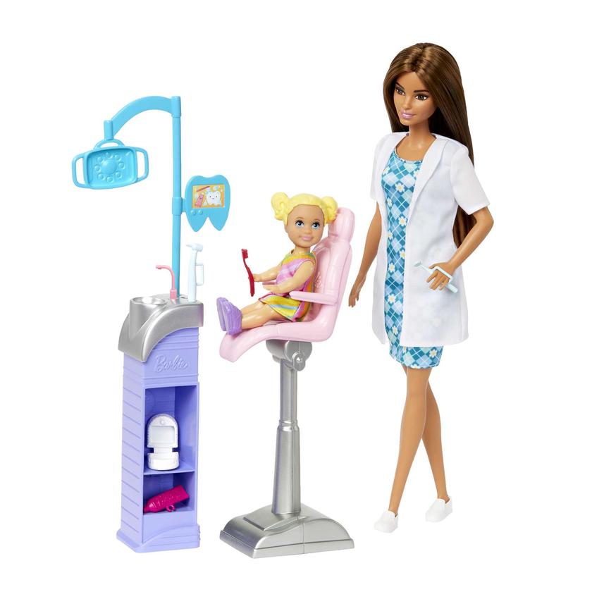 Barbie Profesiones Set de Juego Dentista Cabello Castaño Best Seller