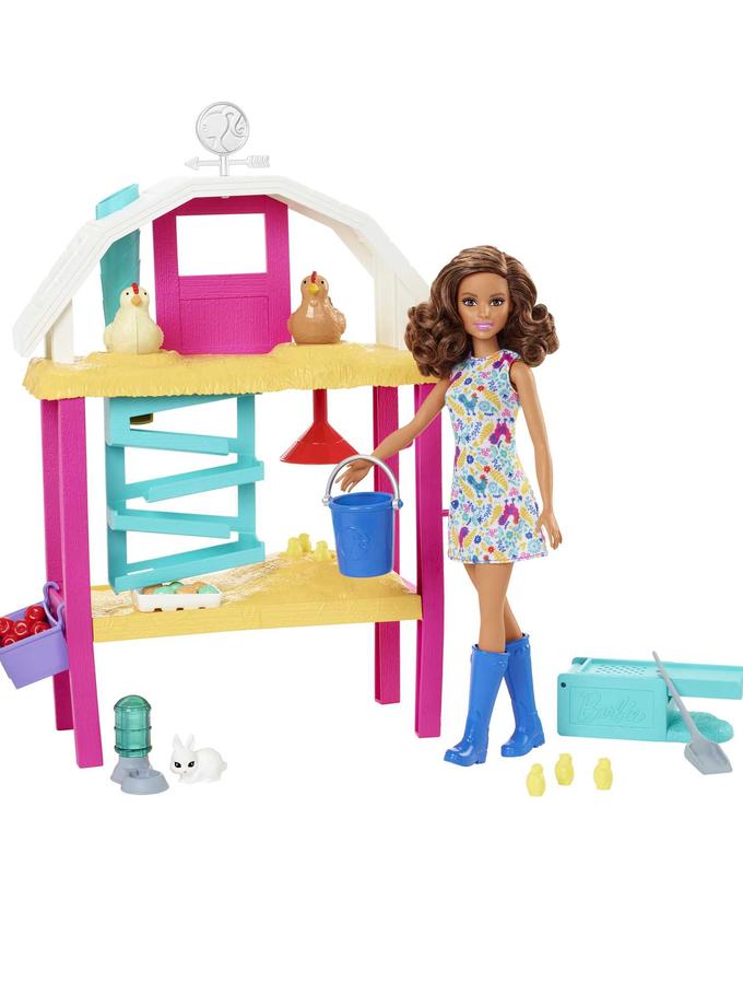 Barbie Profesiones Set de Juego Diversión en la Granja Free shipping