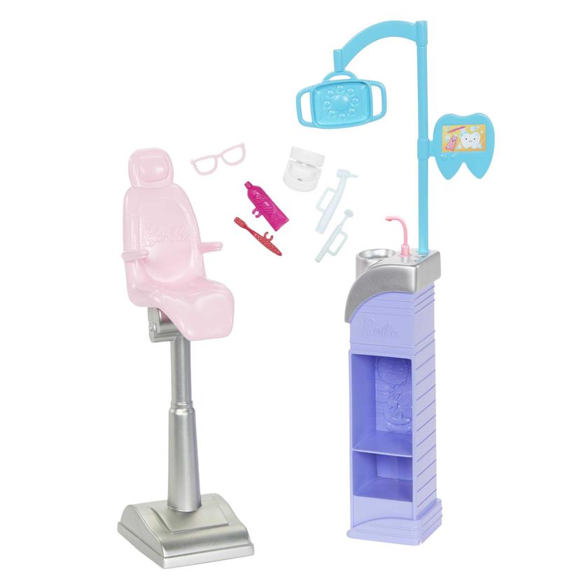 Barbie Profissões Conjunto de Brinquedo Dentista Cabelo Castanho Best Price