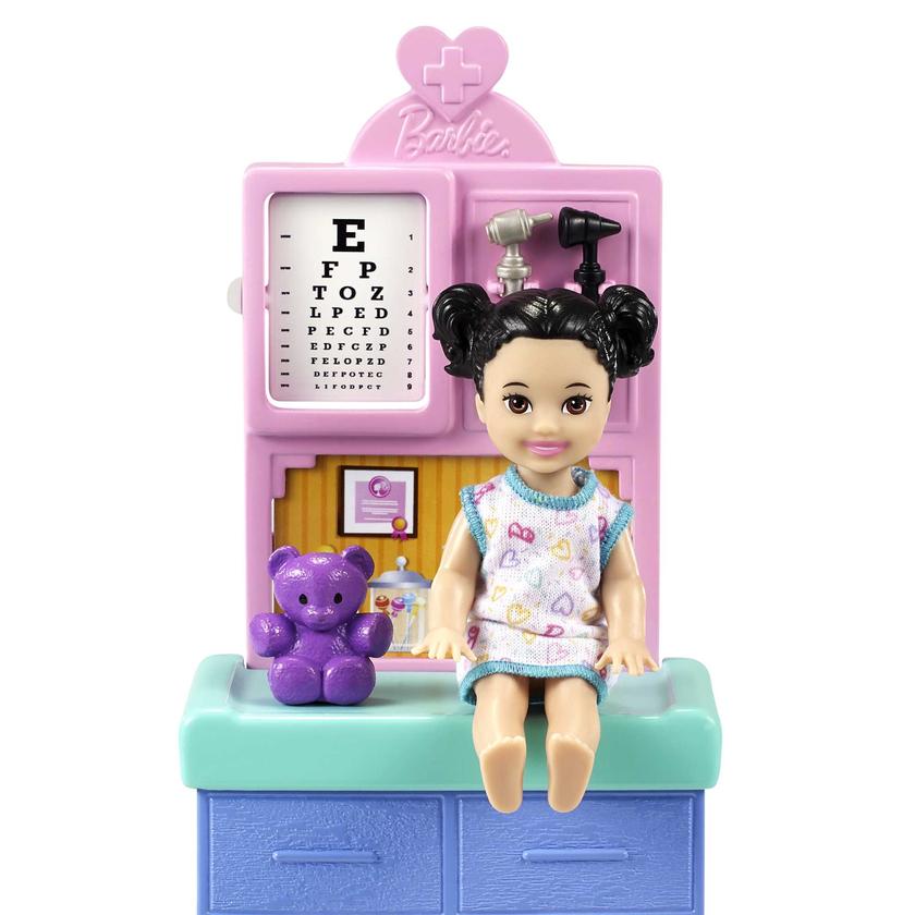 Barbie Profissões Conjunto de Brinquedo Pediatra Cabelo Loiro Com Bebê On Sale