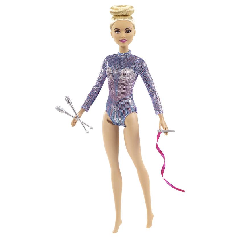 Barbie Rhythmic Gymnast Blonde Doll (12-In/30.40-Cm), Leotard & Accessories Same Day Delivery