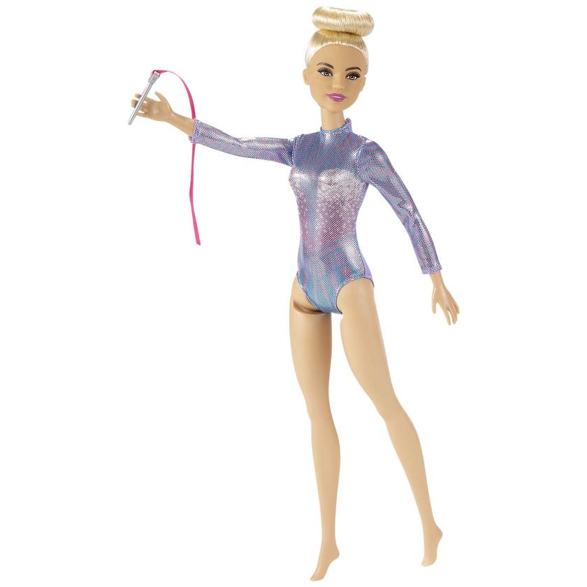 Barbie Rhythmic Gymnast Blonde Doll (12-In/30.40-Cm), Leotard & Accessories Same Day Delivery