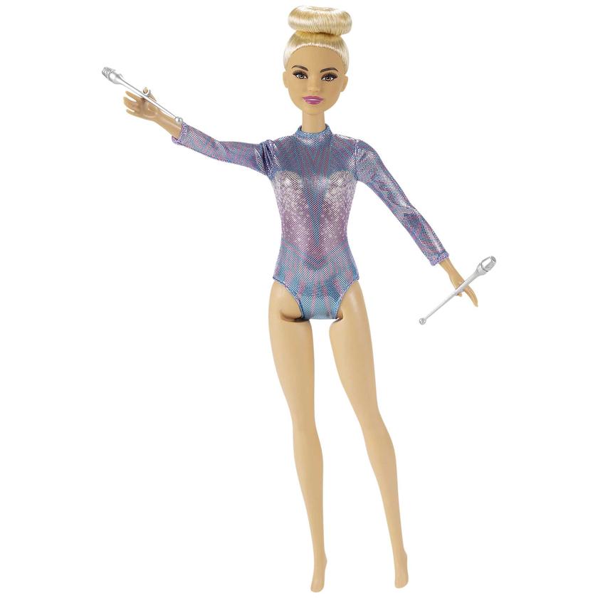 Barbie Rhythmic Gymnast Blonde Doll (12-In/30.40-Cm), Leotard & Accessories Same Day Delivery