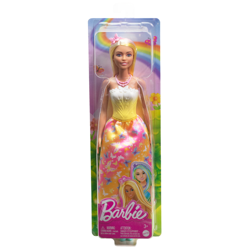 Barbie Royal Doll, Blonder & White Hair, Butterfly-Print Skirt New Arrival