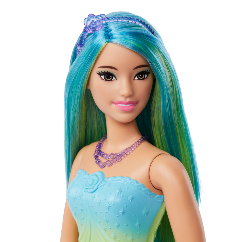 Barbie Royal Doll With Blue-Highlighted Hair, Butterfly-Print Skirt And Accessories Same Day Delivery