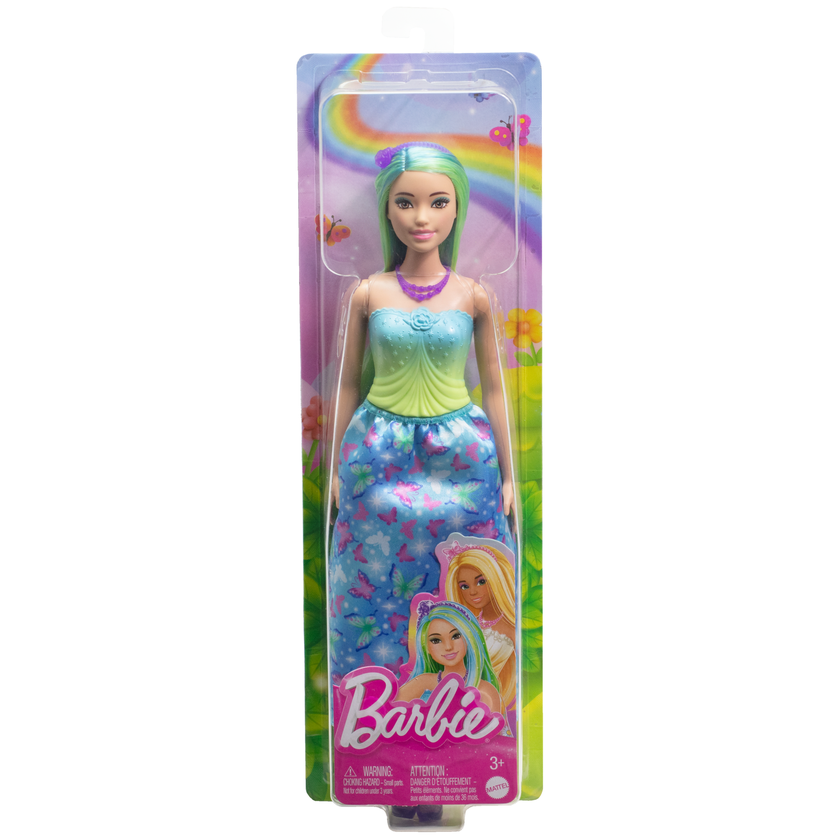 Barbie Royal Doll With Blue-Highlighted Hair, Butterfly-Print Skirt And Accessories Same Day Delivery