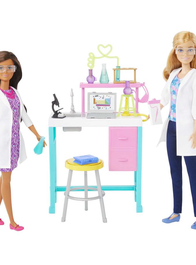 Barbie Science Lab Playset With 2 Dolls, Lab Bench And 10+ Accessories Best Buy