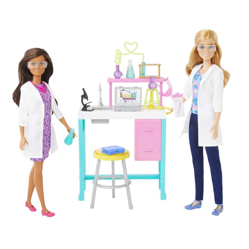 Barbie Science Lab Playset With 2 Dolls, Lab Bench And 10+ Accessories Best Buy