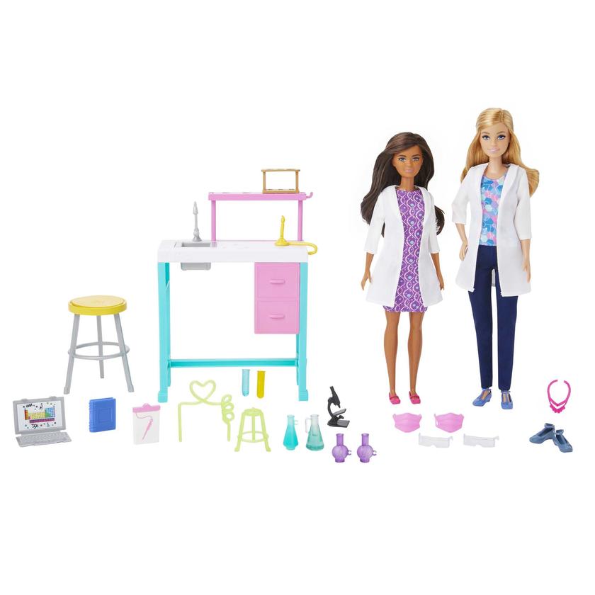 Barbie Science Lab Playset With 2 Dolls, Lab Bench And 10+ Accessories Best Buy