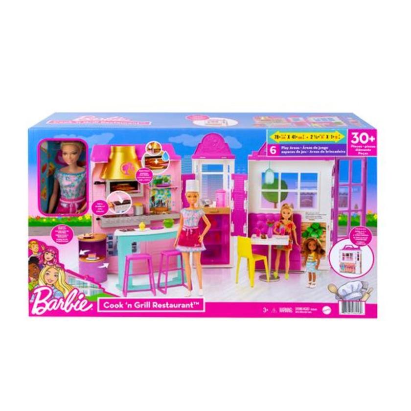 Barbie Set de Juego Restaurante con Muñeca Best Price