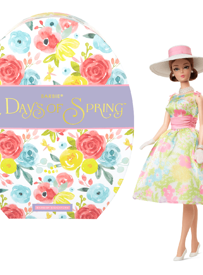 Barbie Signature 12 Days Of Spring Collectible Doll With Vintage-Inspired Accessories New Arrival