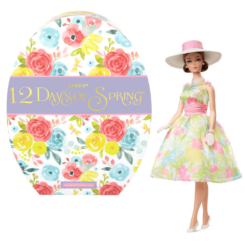 Barbie Signature 12 Days Of Spring Collectible Doll With Vintage-Inspired Accessories New Arrival