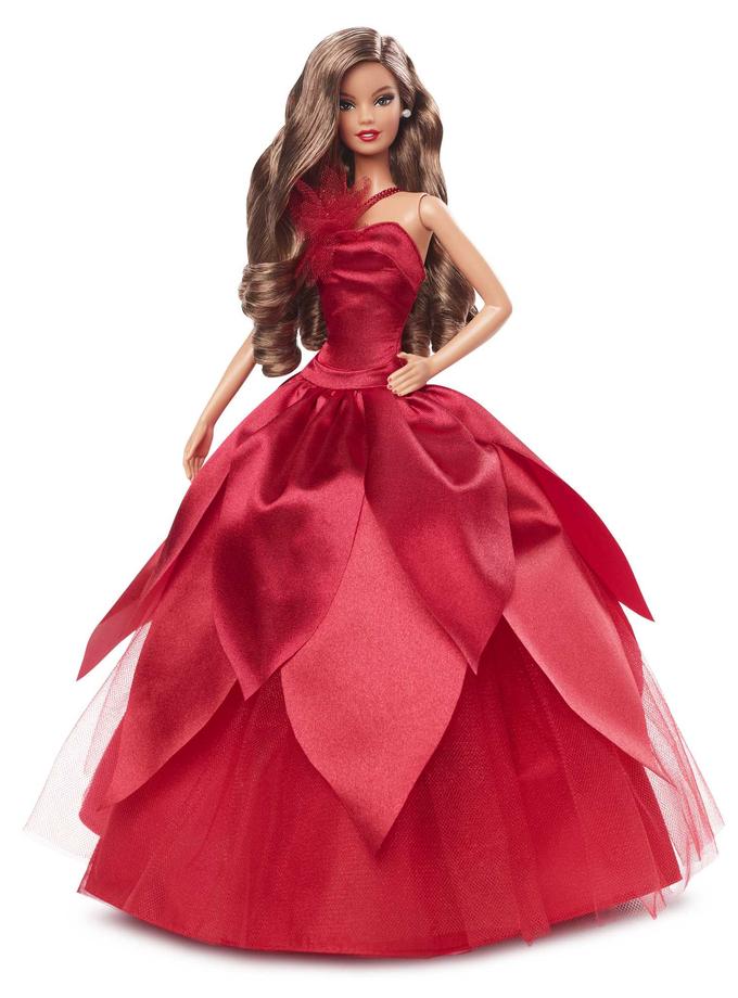 Barbie Signature 2022 Holiday Barbie Doll (Light-Brown Hair), 6 Years And Up For Sale