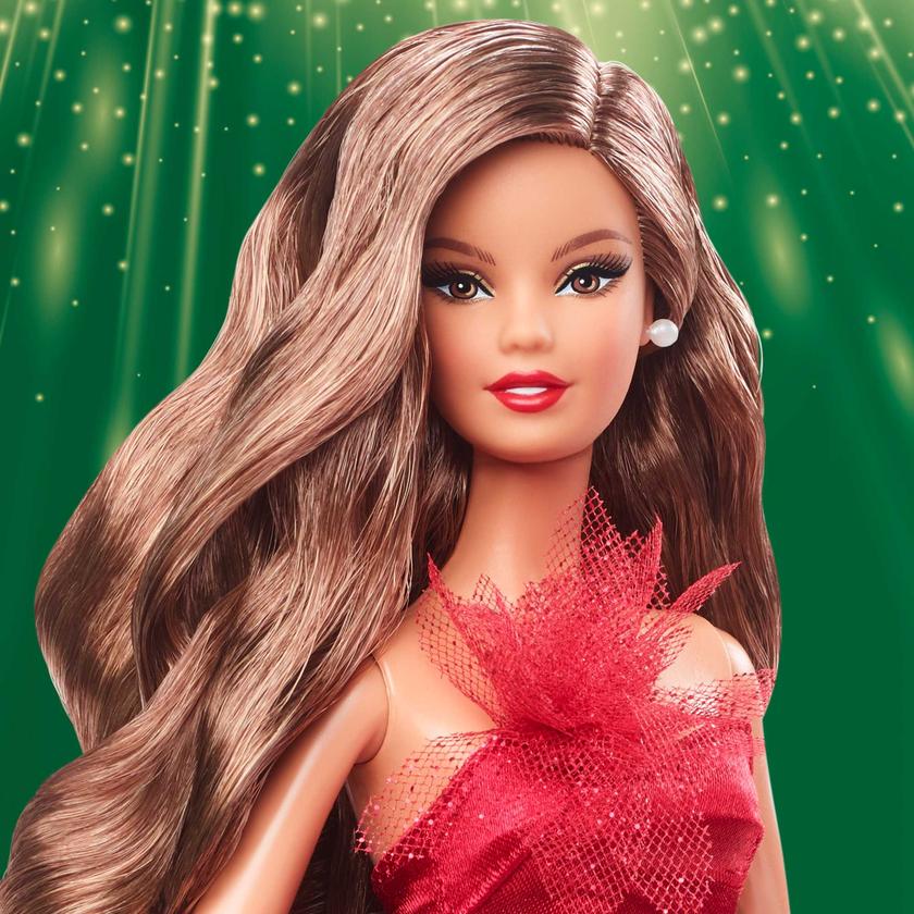 Barbie Signature 2022 Holiday Barbie Doll (Light-Brown Hair), 6 Years And Up For Sale