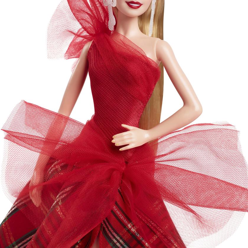 Barbie Signature 2024 Holiday Barbie Fashion Doll, Seasonal Collector Gift, Blonde With Plaid Gown Best Price