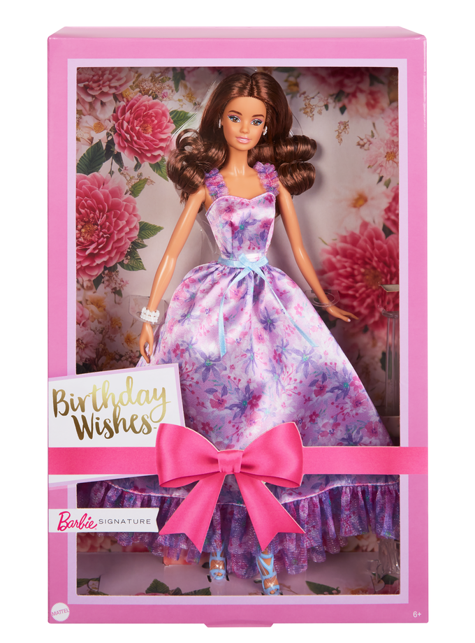 Barbie Signature Birthday Wishes Collectible Doll in Lilac Dress With Giftable Packaging Best Buy