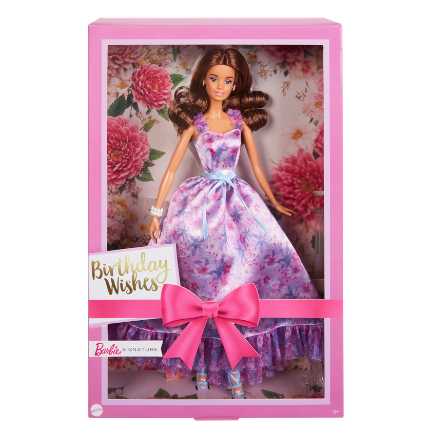 Barbie Signature Birthday Wishes Collectible Doll in Lilac Dress With Giftable Packaging Best Buy