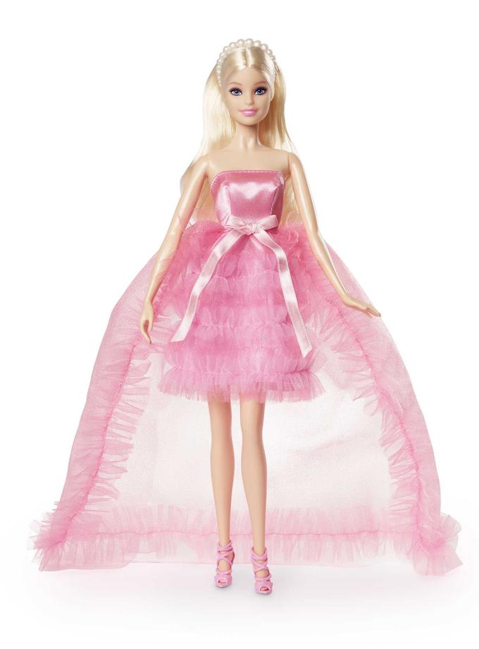 Barbie Signature Birthday Wishes Pink Dress Collectible Doll, Blonde On Sale