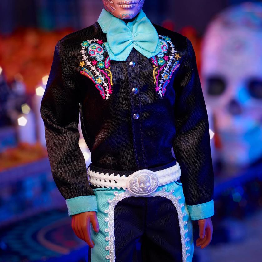 Barbie Signature Día De Muertos 2024 Collectible Ken Doll in Black Suit With Hat High Quality