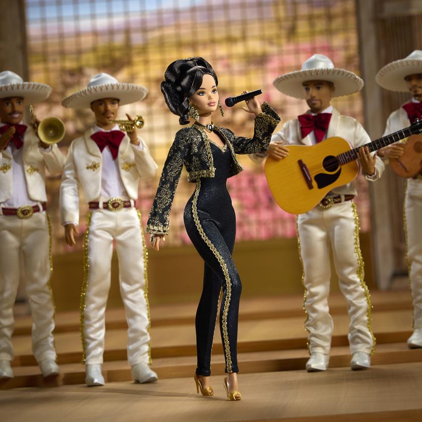 Barbie Signature Juan Gabriel Collectible Doll in Chic Black And Gold Suit Same Day Delivery