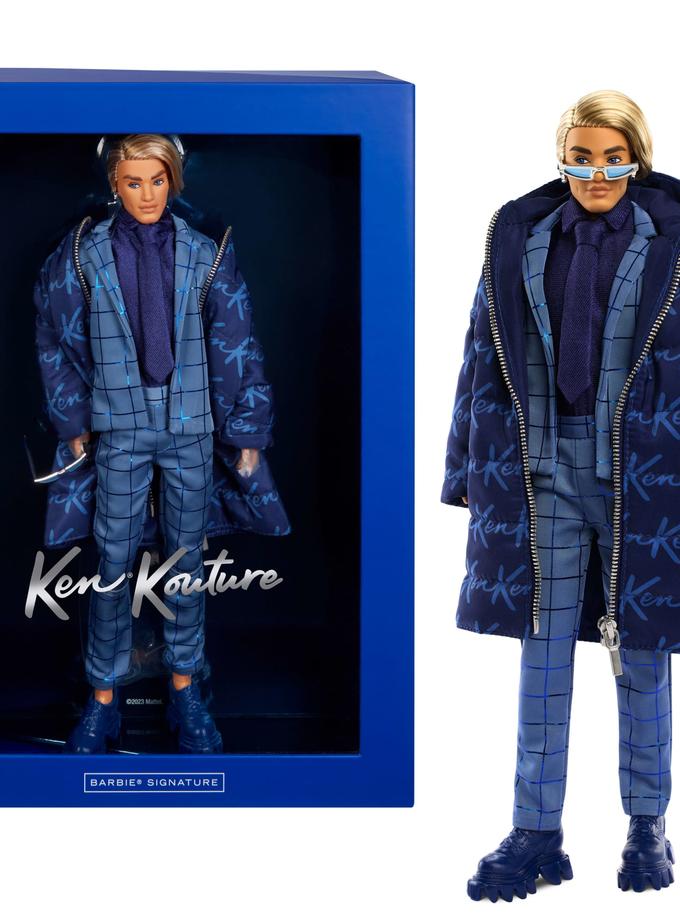 Barbie Signature Ken Kouture Collectible Doll in All-Blue Suit And Puffer Jacket Best Price