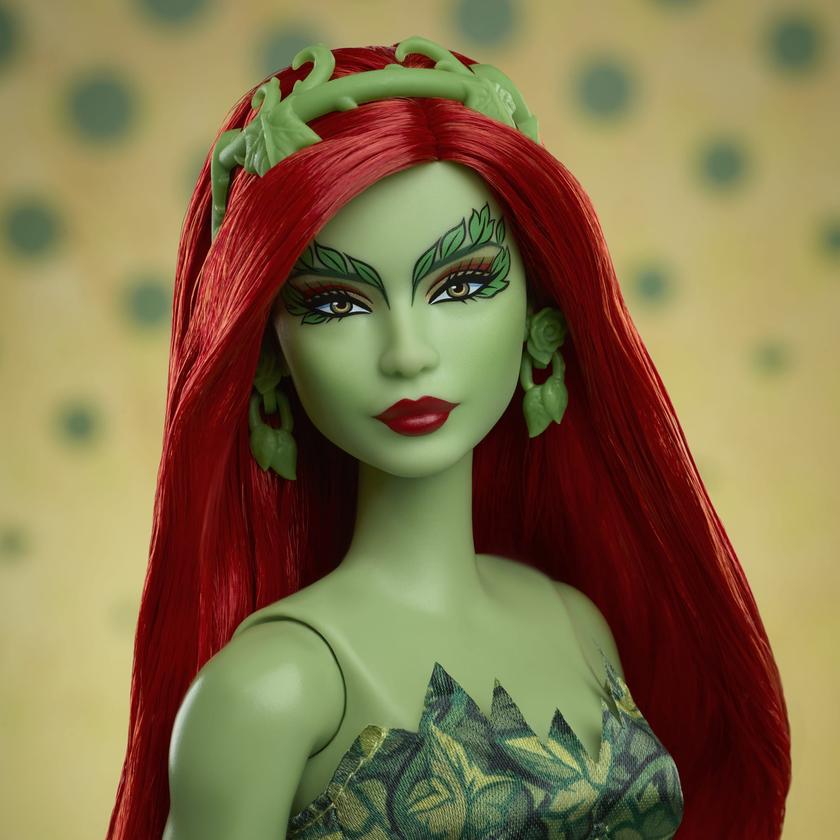 Barbie Signature Poison Ivy Collectible Doll With Posable Body And Iconic Outfit, & Accessories Free shipping