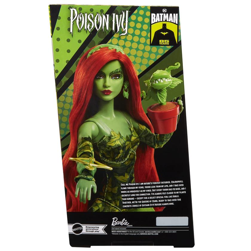 Barbie Signature Poison Ivy Collectible Doll With Posable Body And Iconic Outfit, & Accessories Free shipping