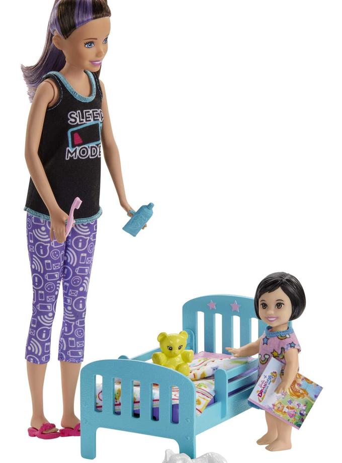 Barbie Skipper Babysitters Inc. Bedtime Playset With Skipper Doll, Toddler Doll And More Best Buy