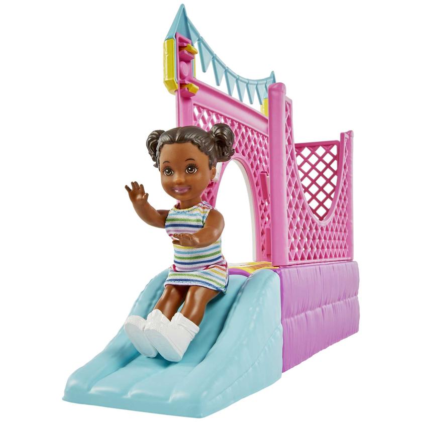 Barbie Skipper Babysitters Inc. Bounce House Playset With Dolls & Accessories Free shipping