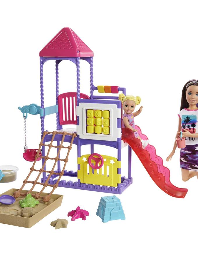 Barbie Skipper Babysitters Inc. Climb ‘n Explore Playground Dolls & Playset High Quality