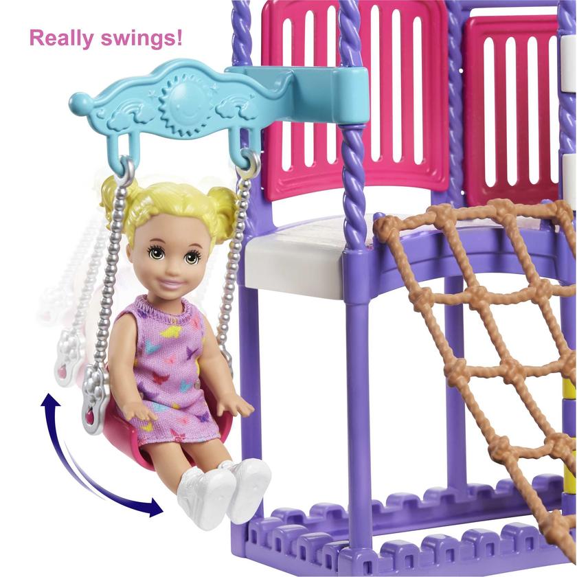 Barbie Skipper Babysitters Inc. Climb ‘n Explore Playground Dolls & Playset High Quality