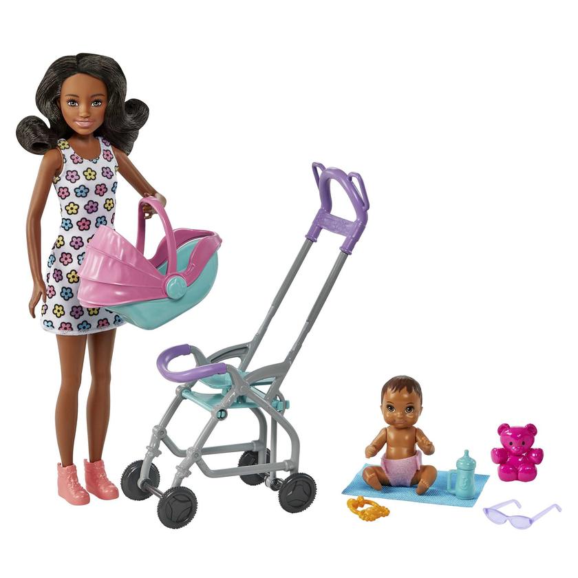 Barbie Skipper Babysitters Inc. Doll & Stroller Playset, For 3 Years & Up Best Seller