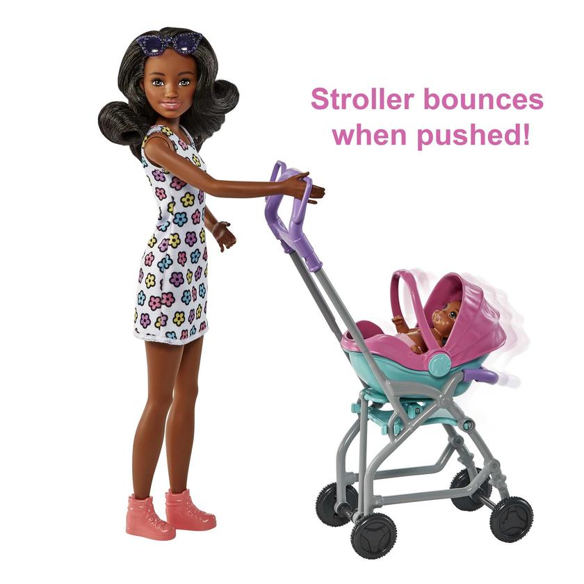 Barbie Skipper Babysitters Inc. Doll & Stroller Playset, For 3 Years & Up Best Seller