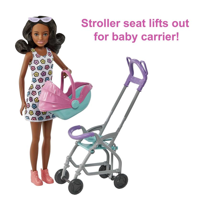 Barbie Skipper Babysitters Inc. Doll & Stroller Playset, For 3 Years & Up Best Seller