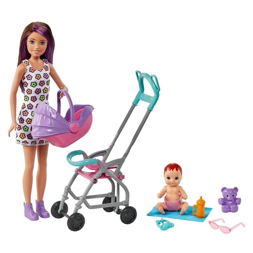 Barbie Skipper Babysitters Inc. Doll & Stroller Playset, For 3 Years & Up On Sale