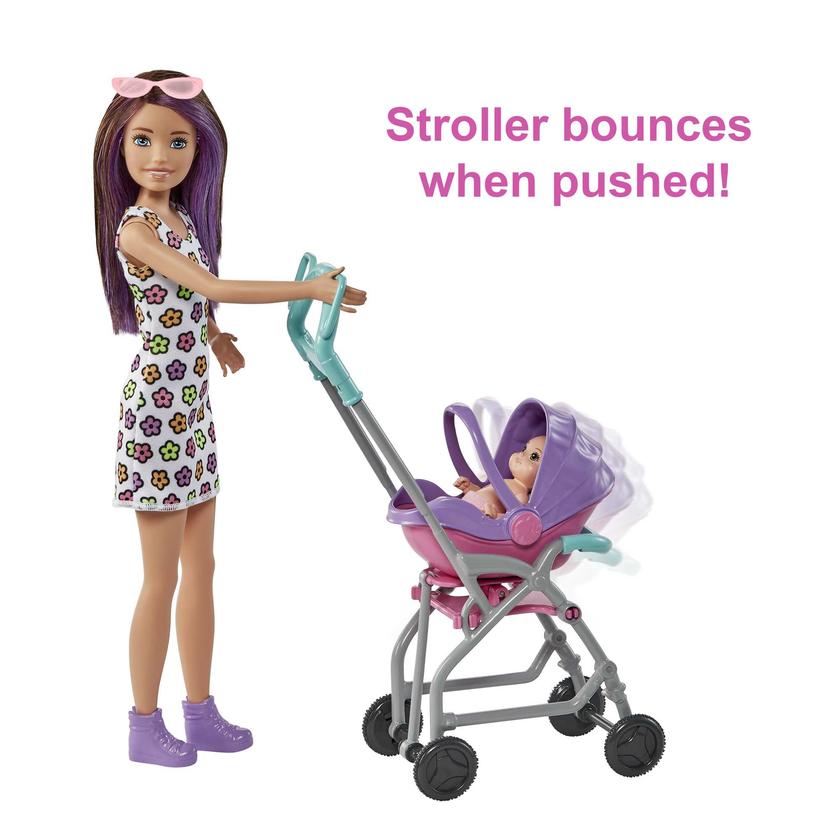 Barbie Skipper Babysitters Inc. Doll & Stroller Playset, For 3 Years & Up On Sale