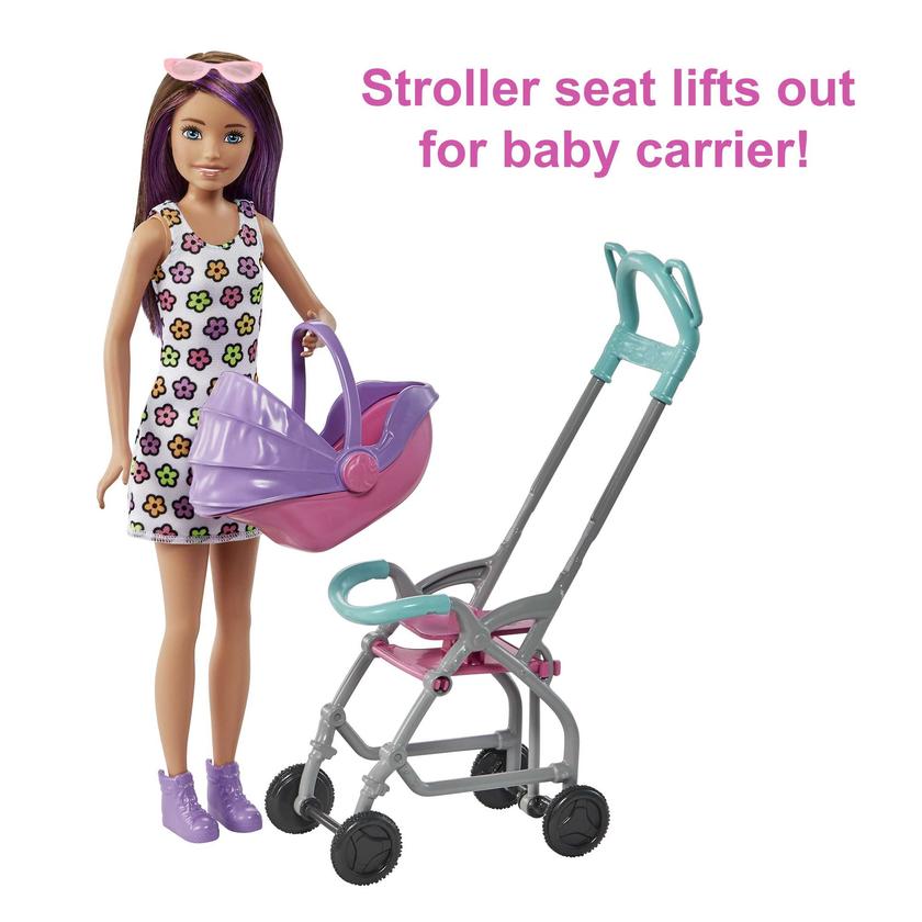 Barbie Skipper Babysitters Inc. Doll & Stroller Playset, For 3 Years & Up On Sale