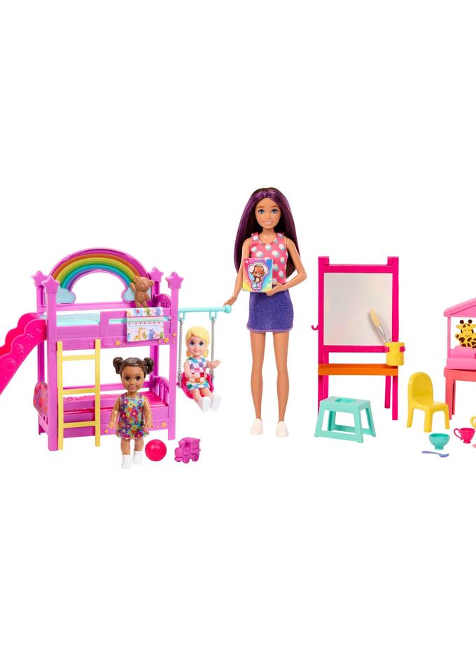 Barbie Skipper Babysitters inc. Ultimate Daycare Playset With 3 Dolls, Furniture & 15+ Accessories Best Seller