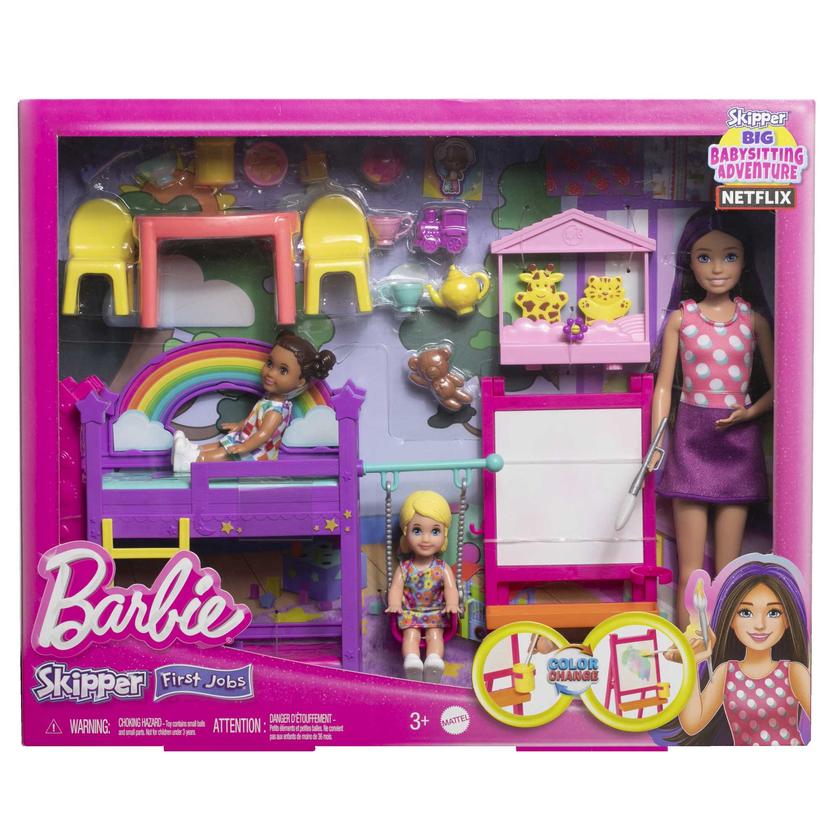 Barbie Skipper Babysitters inc. Ultimate Daycare Playset With 3 Dolls, Furniture & 15+ Accessories Best Seller