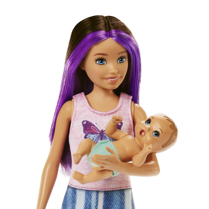 Barbie Skipper Babysitters Playset With Skipper Doll, Baby Doll With Sleepy Eyes, Crib And Accessories For Sale