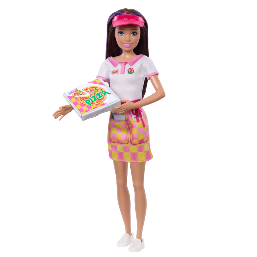 Barbie Skipper First Jobs, Pizzeria Waitress Doll With Accessories, includes Pizza & Takeout Box On Sale