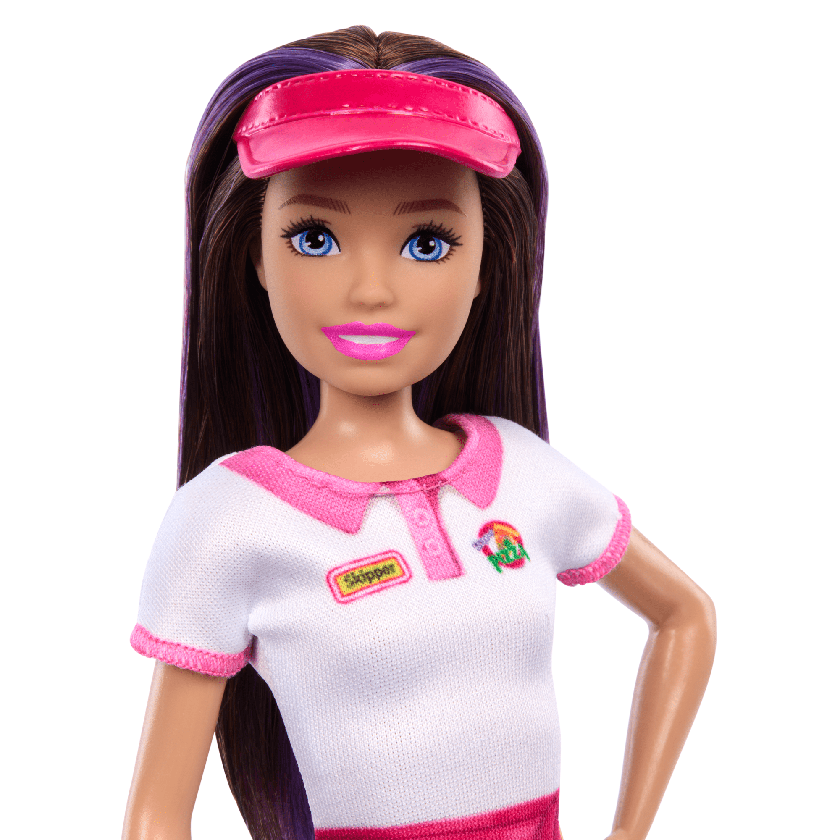 Barbie Skipper First Jobs, Pizzeria Waitress Doll With Accessories, includes Pizza & Takeout Box On Sale