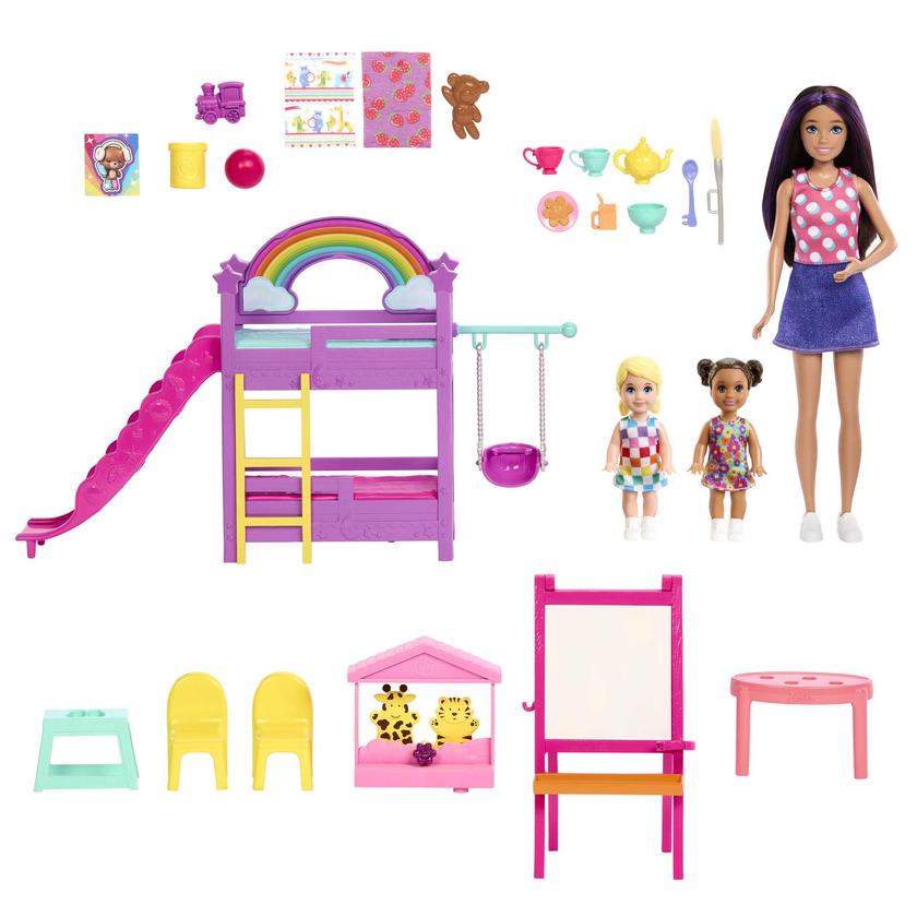 Barbie-Skipper Premiers Jobs Coffret Garderie-Poupées et Accessoires Best Price