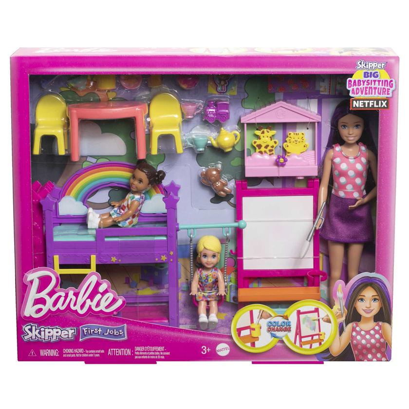 Barbie-Skipper Premiers Jobs Coffret Garderie-Poupées et Accessoires Best Price