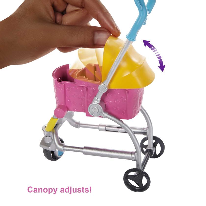 Barbie Stroll ‘n Play Pups Playset With Barbie Doll, 2 Puppies And Pet Stroller For Sale